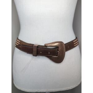 Jenny and the Boys vintage copper buckle studded leather belt